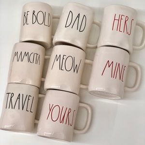 Rae Dunn LL Large Letter Coffee Mugs